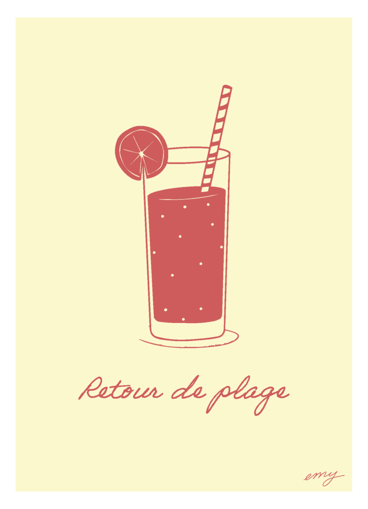 Collection plage illustrations