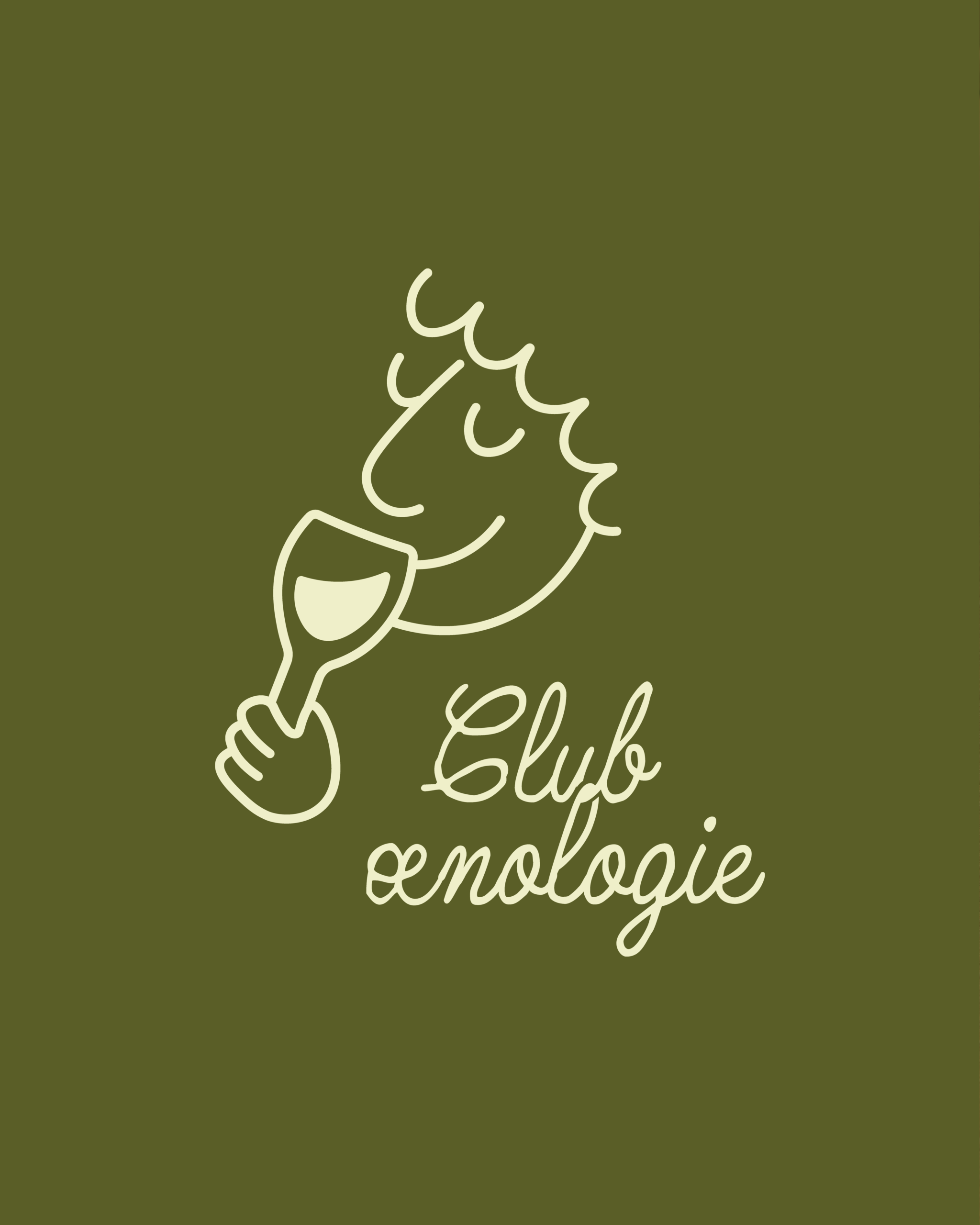 Identité visuelle club œnologie version mascotte