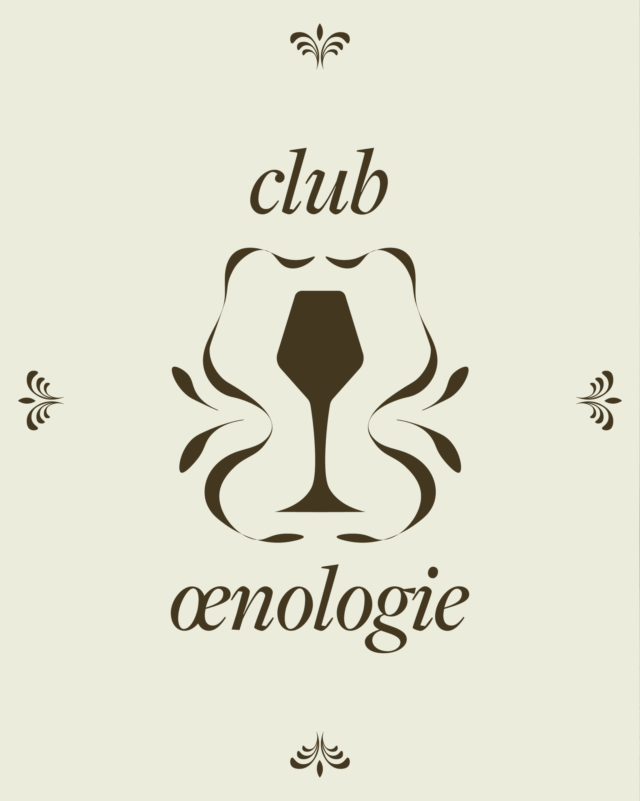 Création d'identité visuelle club œnologie