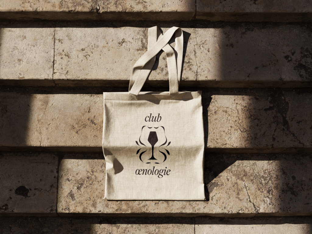 Création d'identité visuelle club œnologie